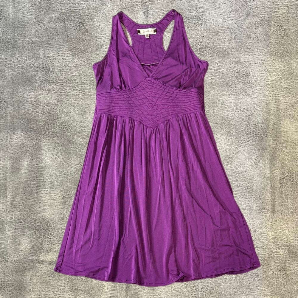 Y2k Purple Quilted Mini Dress